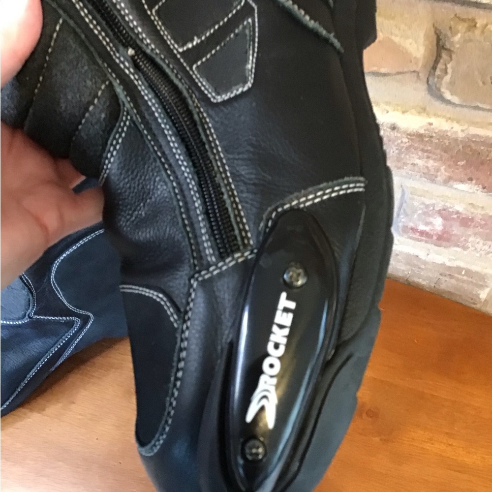 JOE ROCKET Black Motorcycle Racing Boots 9 - Picture 9 of 10
